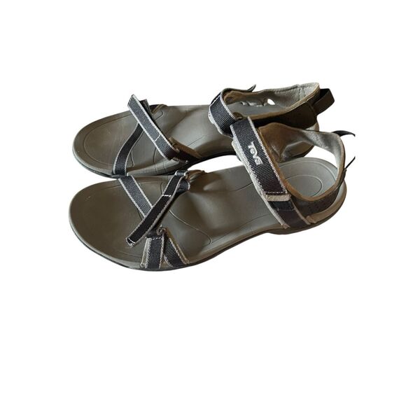 Teva Womens Black Gray Ankle Strap Verra Strappy Hiking Sandals Size 10 - Picture 5 of 8